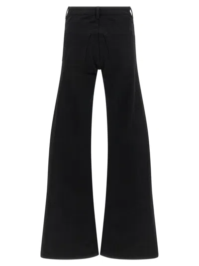Balenciaga Flared Leg Jeans With Pockets And Loops In Black
