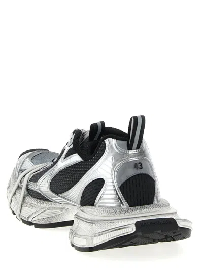Balenciaga Multicolor Mesh And Rubber 3xl Gradient Sneakers In Gray
