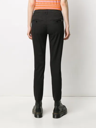 Dondup Perfect Black Cotton Trousers In Black
