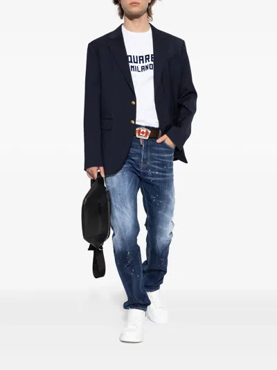 Dsquared2 Blue 642 Cotton Jeans In Blue