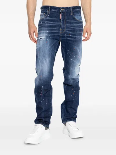 Dsquared2 Blue 642 Cotton Jeans In Blue