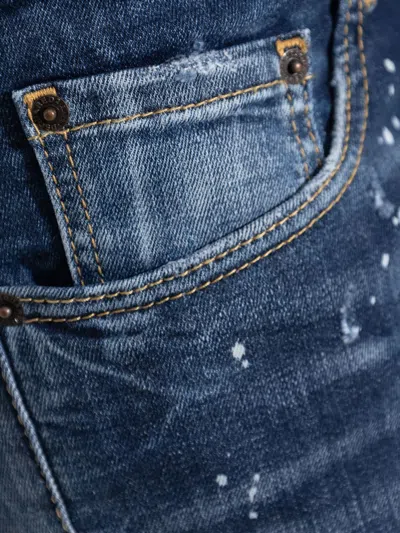 Dsquared2 Blue 642 Cotton Jeans In Blue