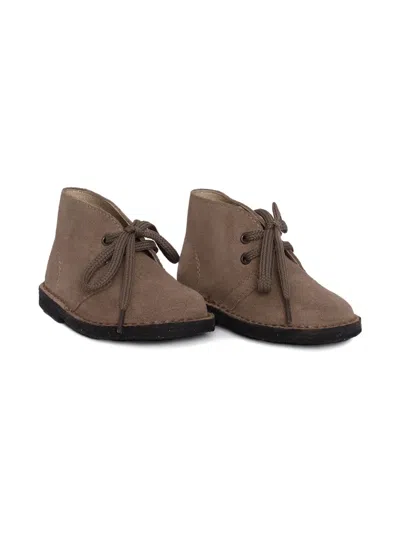 Il Gufo Lace-up Leather Desert Boots In Brown