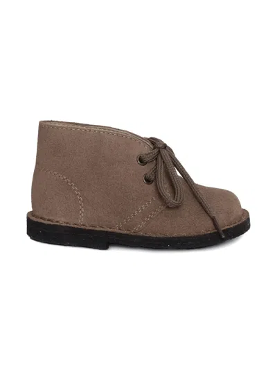 Il Gufo Lace-up Leather Desert Boots In Brown