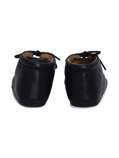Tartine Et Chocolat Perforated Detailing Pre-walkers In Black