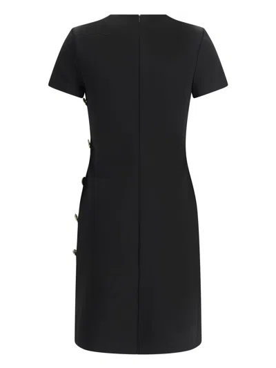 Givenchy Fitted Black Dress With Decorative Button Details In Black