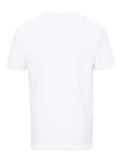 Comme Des Garçons Play Printed Heart Cotton T-shirt In White