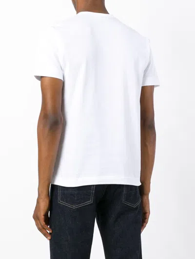 Comme Des Garçons Play Printed Heart Cotton T-shirt In White