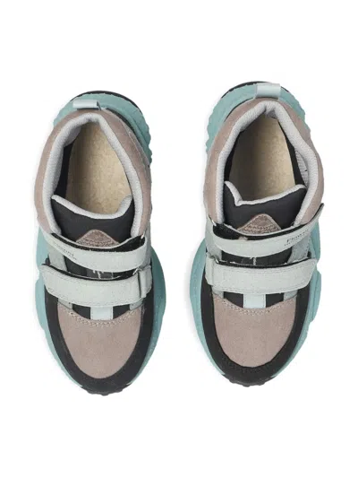Flower Mountain Touch-strap Sneakers In Gray