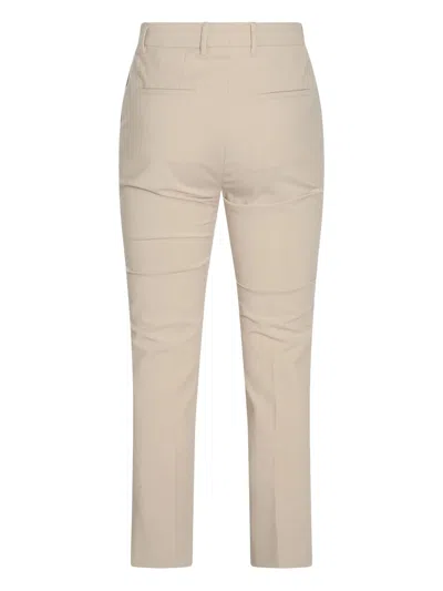 Incotex Tailored Trousers With Back Pockets And Belt Loops In Neutral