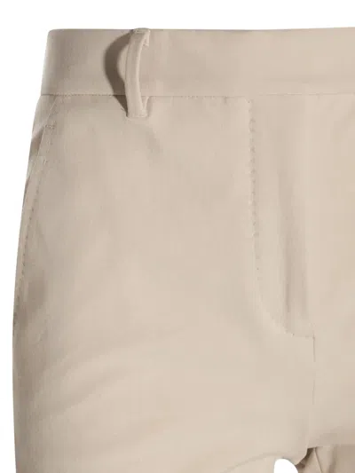Incotex Tailored Trousers With Back Pockets And Belt Loops In Neutral