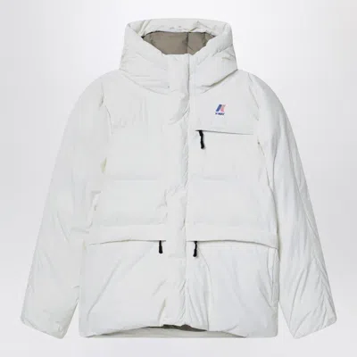 K-way Le Vrai 4.0 Aurale White Jacket In Gray