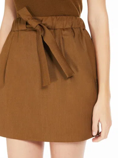 Max Mara Women's Tabarin Skirt Tobacco | Size 38 | 2511101031600014 In Brown