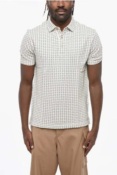 Altea Floral Motif Short Sleeved Polo In Multi