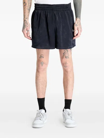 New Era Woven Shorts In Black