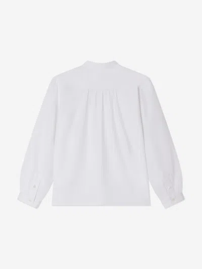 Bonpoint Cotton Bib-collar Shirt In White