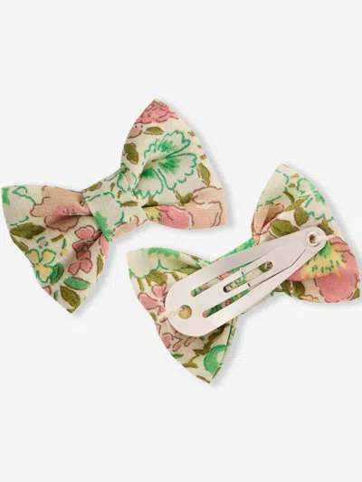 Bonpoint Bow Hair Clips In Multi