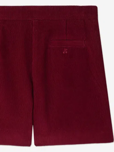 Bonpoint Josefina Corduroy Shorts In Red