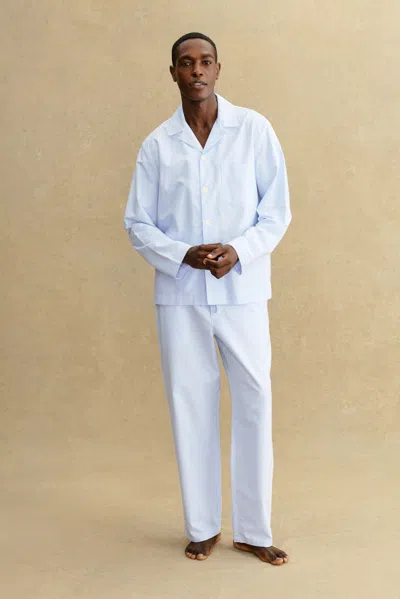 A Days March Charlie Striped Oxford Pyjamas In Multi