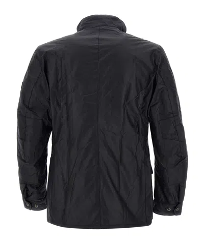 Barbour Duke Jacket In Waxed Cotton In Black