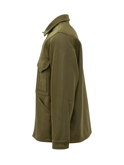 Manifattura Ceccarelli Jacket With Front Pockets In Green