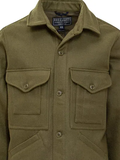 Manifattura Ceccarelli Jacket With Front Pockets In Green
