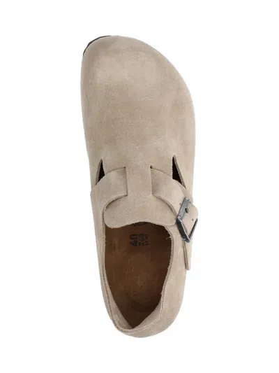Birkenstock Closed-toe Suede Sandal With Adjustable Leather Strap In Multi