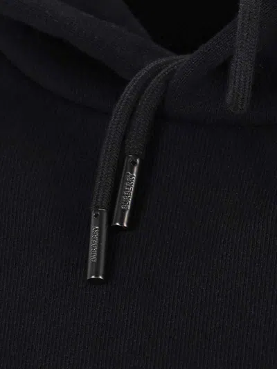 Burberry Simon Hoodie With Front Pocket And Hood In Black