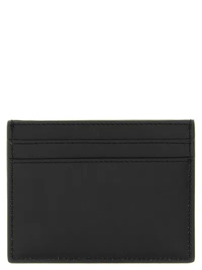 Saint Laurent Black Embossed Logo Card Holder In Black