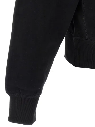 Saint Laurent Certified Cotton Sweatshirt With Cassandre Embroidery In Black