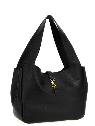 Saint Laurent Bea Cabas Ysl Tote Bag In Supple Leather In Black