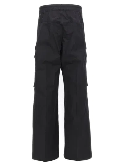 Rick Owens Black Concordians Cargobelas Cargo Pants In Black