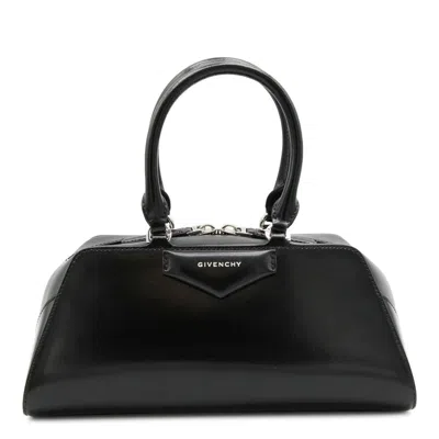 Givenchy Women Antigona East West Small Leather Shoulder Bag In Black
