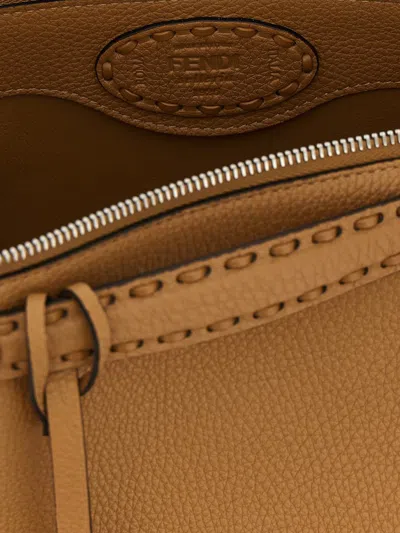 Fendi By The Way Selleria Medium Leather Shoulder Bag In Brown