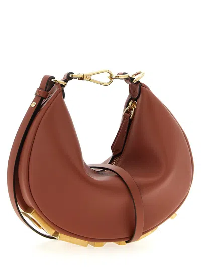 Fendi Women Brown Graphy Mini Mini Bag In Brown