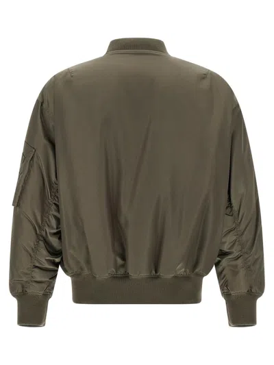 Saint Laurent Ter-repllent Serge Nylon Bomber Jacket In Brown