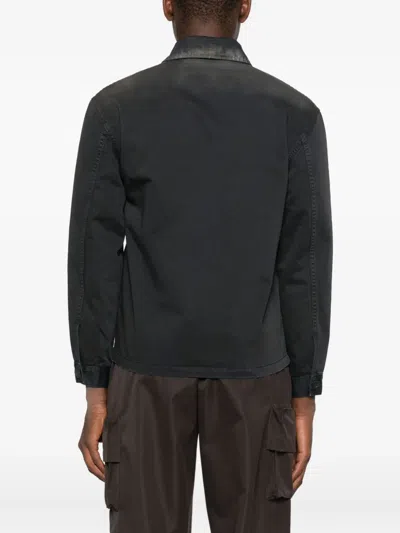 032c Buttoned Pocket Jacket In Black