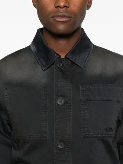 032c Buttoned Pocket Jacket In Black