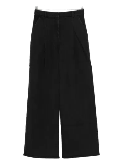The Garment Pisano Tailored Pants Pleats Belt Loops In Black