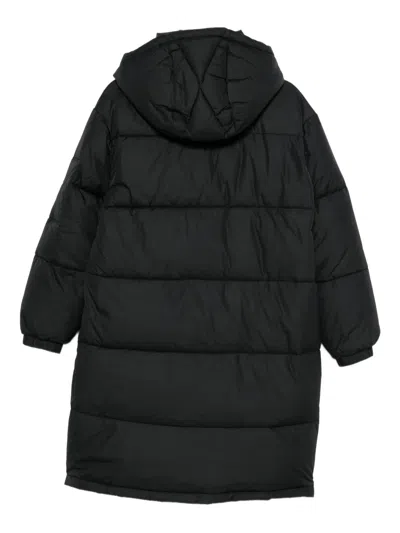 Hugo Boss Detachable-hood Padded Coat In Black