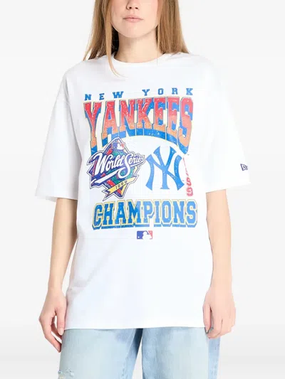 New Era New-york Yankees World Series-graphic Tee In White