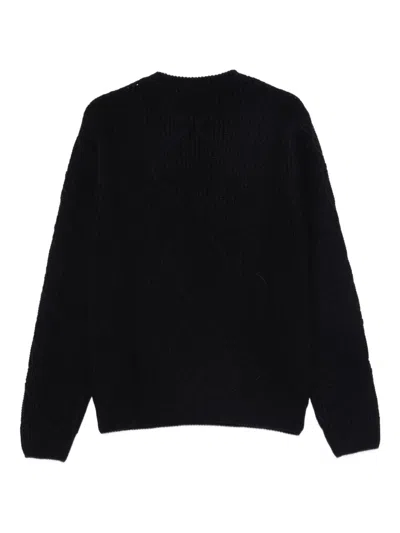 Manuel Ritz Ribbed Sweater In Blue