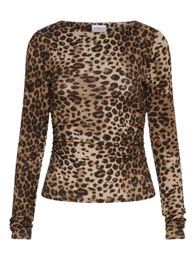 Marella Animal Print Top In Brown