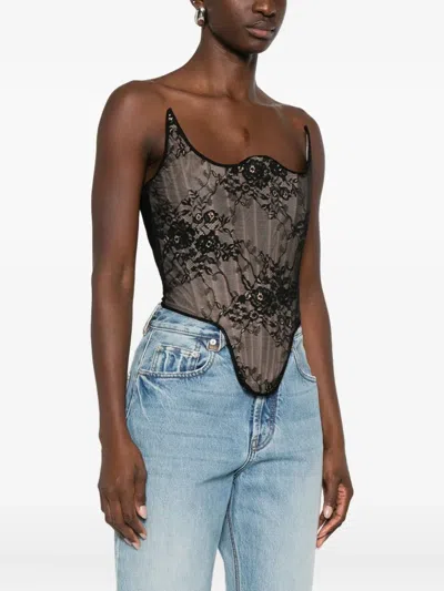Giuseppe Di Morabito Lace Corset In Multi
