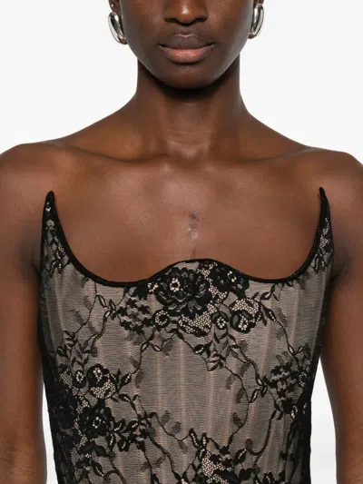 Giuseppe Di Morabito Lace Corset In Multi