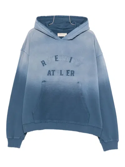 Reternity Événie Logo-appliqué Hoodie In Blue