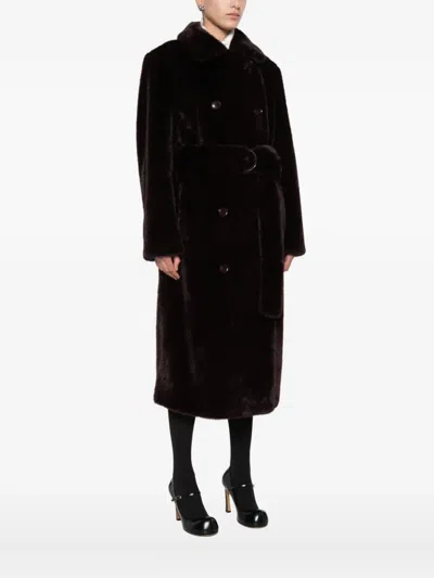 Stand Studio Jasmine Coat In Brown