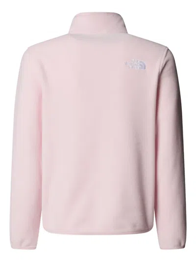 The North Face Girls Glacier 1/4 Zip Pullover In Pink