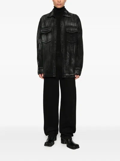 Avant Toi Merino-blend Jacket In Black