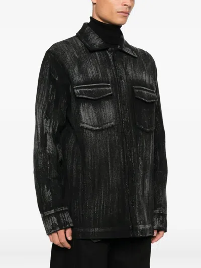 Avant Toi Merino-blend Jacket In Black